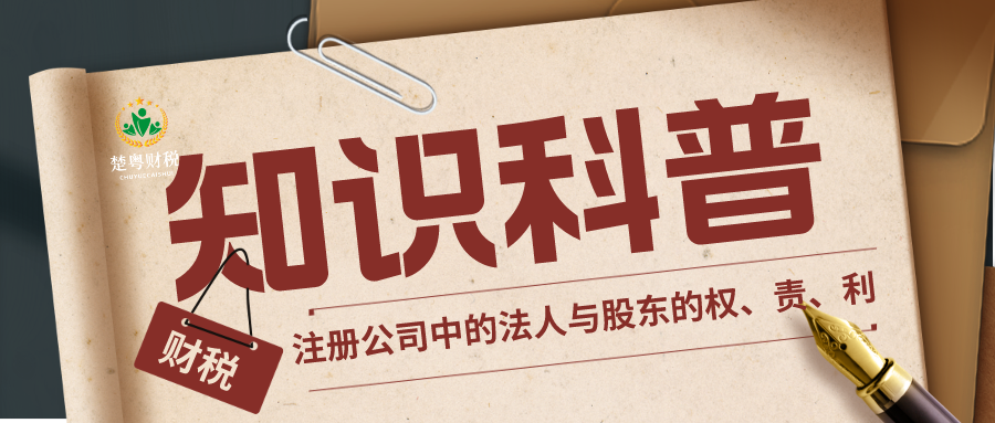 注册公司中的法人与股东的权、责、利